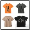 Fashion Kids Brief Gedrukt T-shirt Jongens Meisjes Ronde Kraag Korte Mouw Casual Tops 2024 Zomer Kinderen Katoenen Kleding Z7330