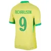 2024 Copa Brasilien Fußballtrikots MARQUINHOS PAQUETA RODRYGO 24 25 Brasilien VINI JR RAPHINHA RICHARLISON Shirt Fans Spieler ENDRICK 2024 Brasilien Männer Kinder 3XL 4XL