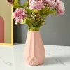 Vases Incrustables Vase de fleurs en plastique Incorpore décor blanc imitation en céramique fleuriste panier de fleurs nordique décoration vases pour fleurs
