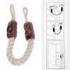 Dog Apparel Rope Knot Cotton Door Stop Hanging On Handle Easy To Use Home Doorstop