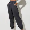 Pantalons pour femmes pantalons de survêtement taille haute confortables avec poches pour Jogging doux et chaud automne bande élastique à la cheville