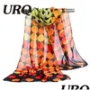 Foulards en gros - Foulard en mousseline de soie imprimé Big Dot Femmes Musulmanes Lady Design Printemps et Automne Modèles Cape Châle Wrap Drop Livraison Fash Dheyj