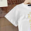 Clássicos bebê camiseta ouro meio círculo logotipo impressão criança camiseta tamanho 100-160 cm crianças roupas de grife meninas meninos manga curta camisetas 24mar