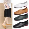 Scarpe casual da donna piatte fatte a mano da donna 2024 Primavera/autunno Vintage Slip On Mocassini Plus Size Scarpe femminili Zapatos De Mujer