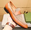 G1/8Model Luxury Brand High Quality Men Shoes Business Oxford äkta läder Men designer klänningskor plus storlek 38-47 män bruna svarta brogue män lägenheter loafers skor