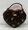Sacos de noiteNew Old Flower Love Box Womens Bag Designer Classic Logo He Bag Cute Heart Stripe Crossbody Bag 14 Cores Clutch Bags