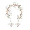 Hårklämmor Barrettes Brud Rhinestone Vine Elegant Accessories Earrings For Party Birthday Drop Leverans smycken Hairjewelry Otxr8