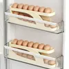 Storage Bottles Automatic Rolling Egg Holder Rack Fridge Eggs Box Container Kitchen Refrigerator Dispenser