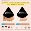 Sponges Applicators Cotton 6 pieces of velvet triangle powder puff makeup sponge used for facial and eye contours shadow sealing basic tools cosmetics Q240325