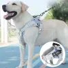 Harnais pour gros chien, gilet réfléchissant Durable, sangle de poitrine pour animal de compagnie, harnais pour bouledogue français, berger allemand, carlin, fournitures d'entraînement à la marche