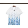 Camisa de designer dos homens botão acima camisas impressão camisa de boliche havaí floral camisas casuais homens fino ajuste vestido de manga curta t-shirt havaiana