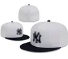 Unisexe en gros Yankees Snapbacks Sox Baseball Designer Luxury Caps ajustés de la lettre de taille