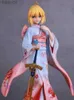 Anime Manga 25cm Destino Sabre Sabre Kimono Ver. 1/7 de escala Ação Figura Sabre Sabre Sexy Girl Anime Figura Sabur Figure Collectible Model Toy YQ240325