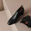 Kleidschuhe für 9 Jahre, Shop, natürliches echtes Leder, Damen-Absätze, runde Zehen, reine Farbe, modischer High-Heel, vier Jahreszeiten