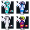 Nekbanden nieuwe aankomst mannen stroptie % zijden heren stropdas 7 kleuren print stropdassen voor mannen bruiloft Barry.wang bedrijfsstijl dropshipping tie ls-07 y240325