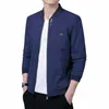 2023 Printemps Automne Casual Solid Fi Slim Bomber Jacket Hommes Pardessus Nouvelle Arrivée Baseball Vestes Manteaux Pour Hommes Noir Rouge M-5XL j2Ef #