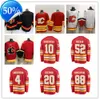 Calgary Custom Flames Hockey Trikots 83 Nikita Okhotiuk 21 Kevin Rooney 17 Yegor Sharangovich Dan Vladar Mackenzie Weegar Dustin Wolf Connor Zary Daniil Miromanov