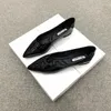 Casual Shoes Women Leather Plus Large Size Solid Color Basic Style All Match Black Working Shoe Pointed Toe Comfortable Soft Sole Flats