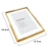 Ram guld silver flytande bild ram geometrisk bild ram skrivbord vertikal ram hem eller bröllop dekoration