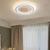 天井のライトログランプLEDヨーロッパのソリッドウッドリビングルームサーキュラーシンプルなモダンな学習ベッドルーム日本語