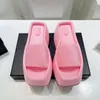 Summer Thick Sole Slippers 157 Fashion with Elevated Waterproof Platform and Beach High Heel Sandals for Women 95 Sals