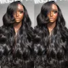 Perruque Lace Frontal Wig naturelle Body Wave 250% HD, 40 pouces, 13x6, 13x4, 5x5, sans colle, prête à l'emploi