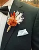 Hochzeit Trauzeugen Knopflöcher Pampas Gras Brautjungfer Blume Geburtstagstorte Tischdekoration Mini Trockenblumenstrauß Boutonnieres 240321