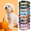 Dog Collars Cat Neck Circle Stylish Floral Pattern Pet Collar Set With Adjustable D-ring Safety Buckle For Outdoor Adventures Safe