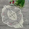 Table Cloth 1pc Lace Tablecloth Rose Embroidered Round Reception Cover 31x44cm Wedding Party Dinner El Decor Home Textile