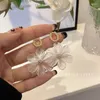 Hoop Earrings Round Face Slimming And High-end Retro Hong Kong Style Design Niche Acrylic Elegant