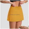 Yoga Outfit Fillibeg Lu Women Tennis Pace Rival Skirt Pleated Gym Clothes Womens Designer Clothing Outdoor Sport Running Fitness Gol Dhixv