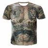 sexy Fi Muscle Tattoo creativo Hip Hop divertente duro ragazzo estivo girocollo manica corta T-shirt Top 3D Harajuku Stampa Nuovo c4gn #