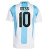 MESSIS Argentina Camisa de futebol 2024 Copa América Camisetas Kids Kit 2025 Seleção Nacional 24/25 Home Away Camisa de futebol Versão do jogador LAUTARO MARTINEZ DI MARIA