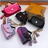 Fashion mini coin wallet card bag Key bag pendant bag Storage bag Presbyterian pendant fringe key chain