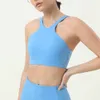 Lu-625 New Design Workout Sport Bra Breathable Lu lu Lycra Stretch Clothing High Elastic Yoga Tank Top Running Fiess Gym Active Wear