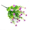 Fleurs décoratives 20 paquets de plantes artificielles, arbustes de verdure pour intérieur et extérieur, maison, jardin, Patio, jardinière suspendue