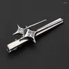 Hair Clips Y2k Metal Star Clip Show Small Face Bangs Accessories Irregular Barrette For Women Girls