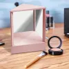 Miroirs Miroir réel non réversible pour vanité gauche et droite ne sont pas inversés Miroir de table portable pour la modélisation de photos cosmétiques du visage