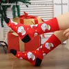 Chaussettes drôles et décontractées pour hommes et femmes, nouveauté, cheville de noël