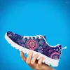 Casual Shoes Interarts Luksusowy Paisley Floral Boho Breakers dla kobiet koronkowy projekt marki światło spacer dziewczęta 2024