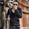 italy Motorcycle Men Wed Goat Genuine Leather Short Jacket Slim Fit Sheepskin Real Leather Vintage Biker Coat Aviator Jacket Q93t#