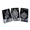 100 Pieces Wholesales Indina Arabian Mandala Henna Tattoo Stencil for Body Pain Mehndi SelfAdhesive Tattoos Templates Hand 240311