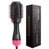 Curling Irons 3 In 1 Hair Dryer Brush One Step Blow Blower Air Styling Negative Ion Straightener Curler Comb 221203