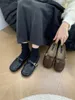 Casual Schuhe Mode T Schnalle Frauen Wohnungen Mit Schwarz Braun Weibliche Schuhe Runde Kappe Damen Flache Gladiator