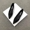 Casual Shoes Women Leather Plus Large Size Solid Color Basic Style All Match Black Working Shoe Pointed Toe Comfortable Soft Sole Flats