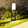 Dissuasori a LED impermeabili per prato da esterno, giardino, patio, lampada a colonna, villa, cortile, cancello