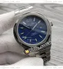 42mm GP Laureato L39 Miyota Automatisk herrklocka 81010-11-431-11a Blue Dial Rostfritt stålarmband Gents Nya klockor Hellowatch 215S