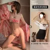 Leuke sexy qipao-pyjama, leuke binnenkleding, kimono, set voor seksuele en emotionele koppelbenodigdheden, uniform