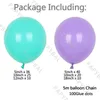 143Pcs DIY Purple Green Latex Balloons Set Birthday Party Balloon Arch Garland Kit Wedding Baby Shower Decor Globos Kids Gifts 240318