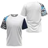Fi Простота однотонная спортивная одежда мужская футболка уличный бадминт настольный теннис тренировочная одежда повседневный топ с короткими рукавами k34G #